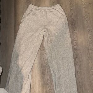Brandy Melville waffle knit wide leg sweats